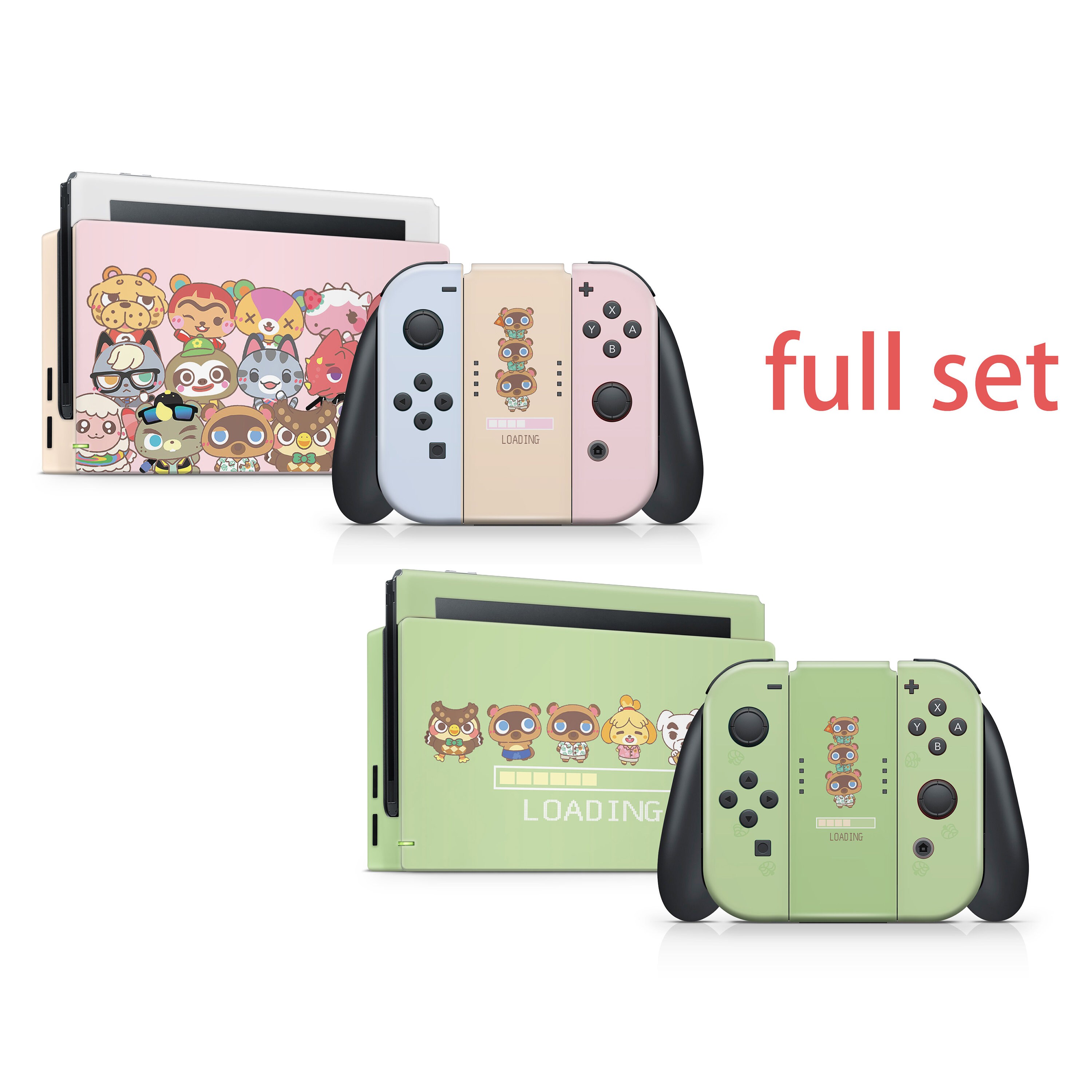 Full Set Animal Crossing The Nintendo Switch Skin Acnh Vinyl Etsy Australia