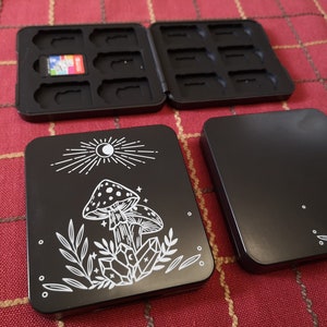 Switch Game Cards Case(Fit 12 game cards) | Switch Game Case Insert black mushroom | Game Cards Storage