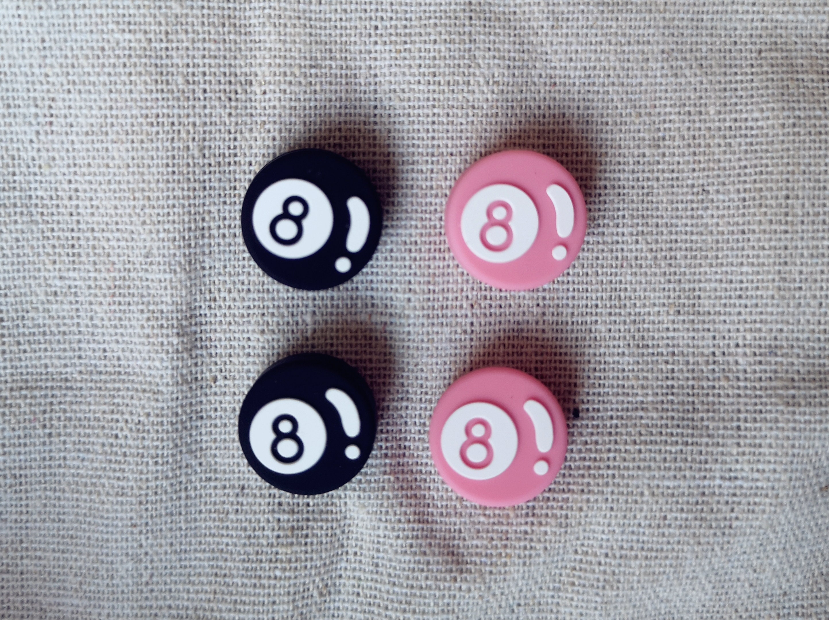 💖Buy 2 Free Shipping💖Thumb Grip Caps  Lucky 8 Ball  | Switch  NS | Switch OLED | Switch Lite | Joy-Con Stick Caps |  Joystick Cap | Joycon Silicone Cover | Pink