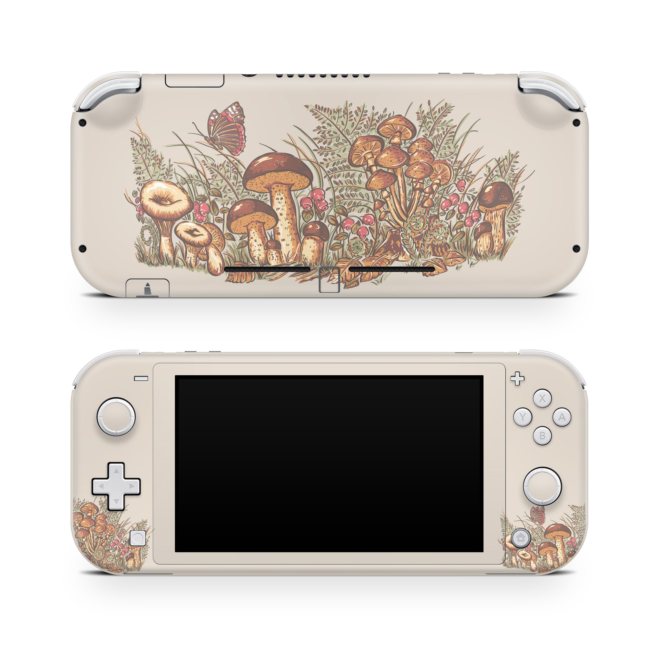 The Nintendo Switch Lite Vinyl Skin Mushrooms switch - Etsy