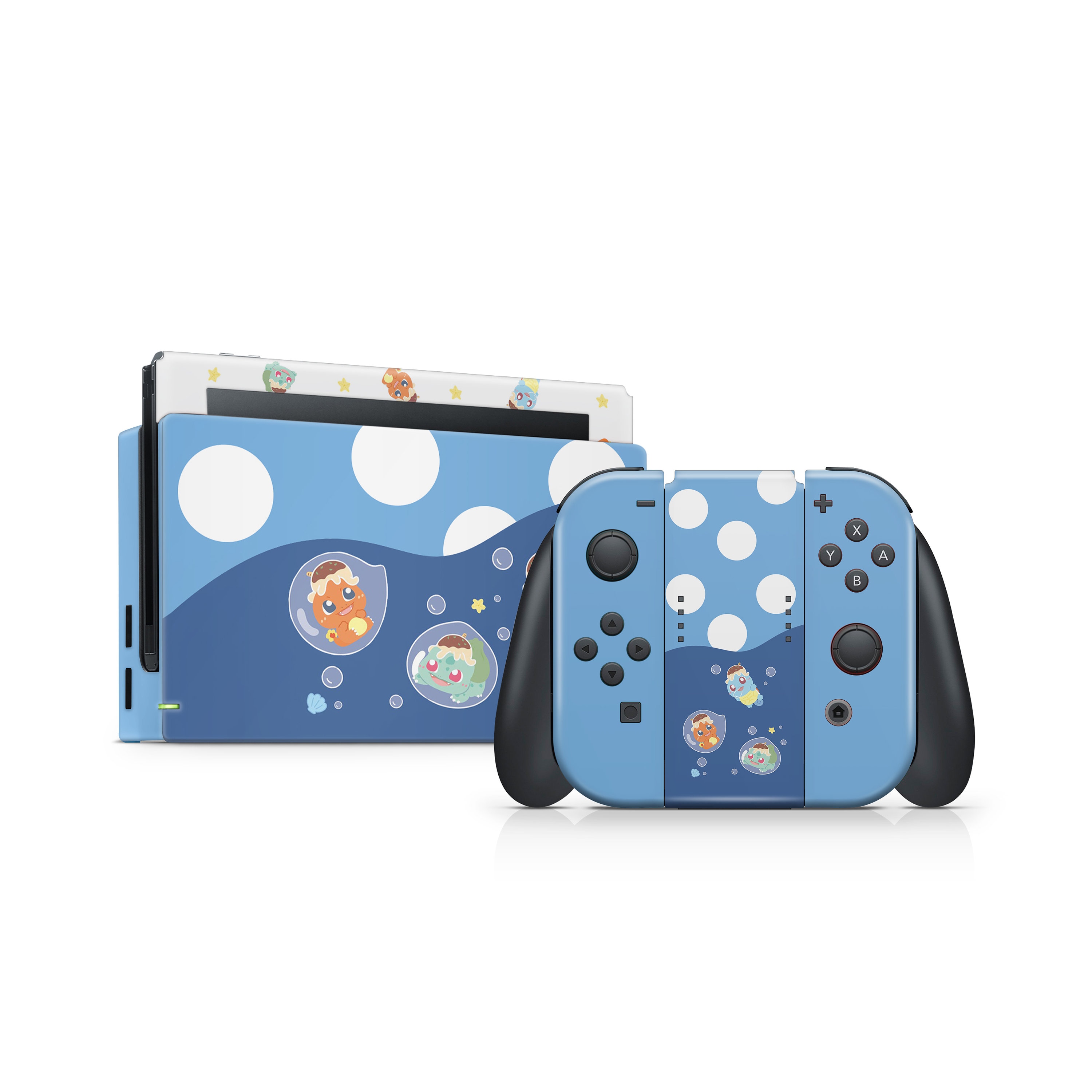 Full set pokemon The Nintendo Switch skin switch Etsy
