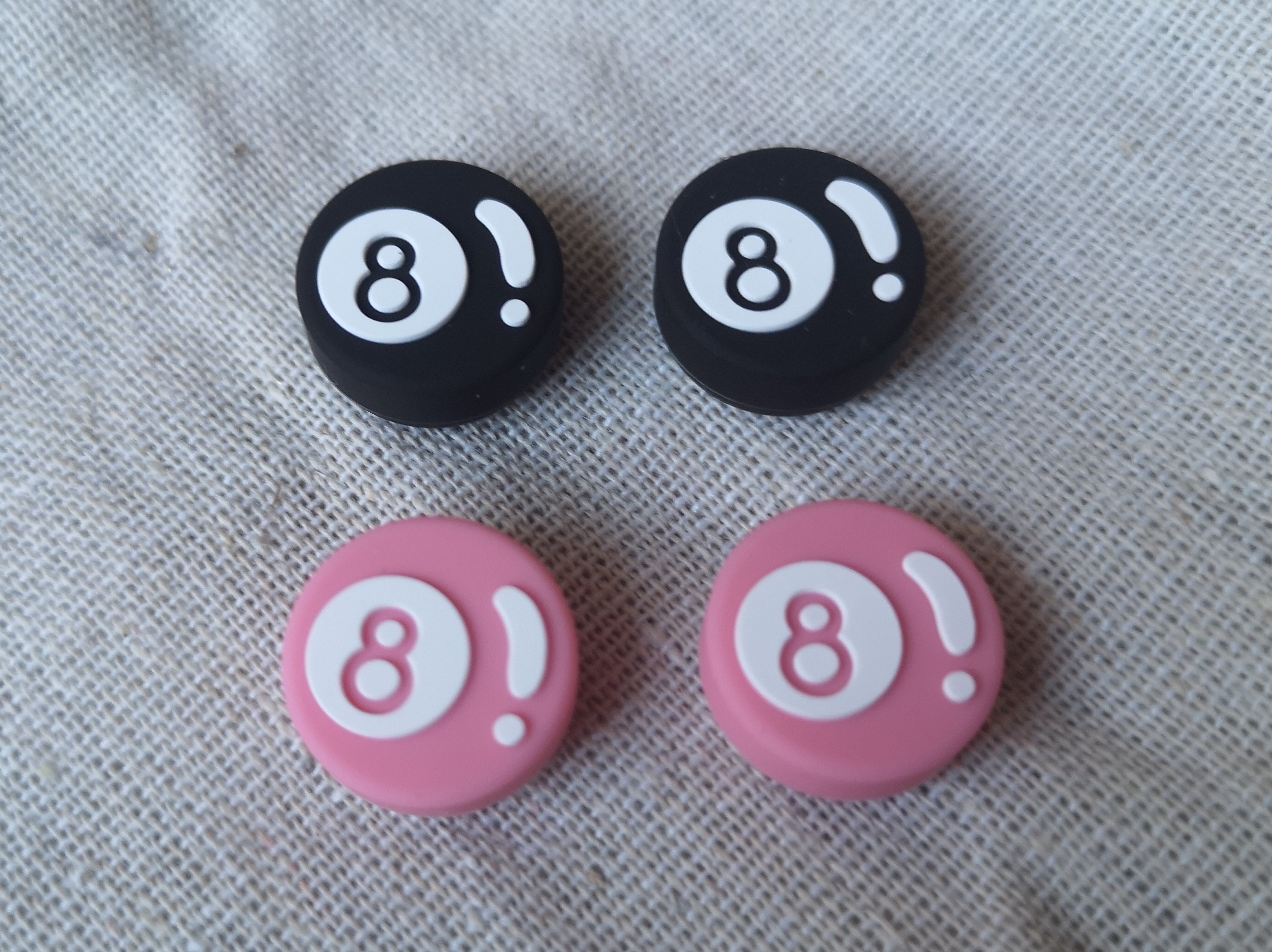 💖Buy 2 Free Shipping💖Thumb Grip Caps  Lucky 8 Ball  | Switch  NS | Switch OLED | Switch Lite | Joy-Con Stick Caps |  Joystick Cap | Joycon Silicone Cover | Pink