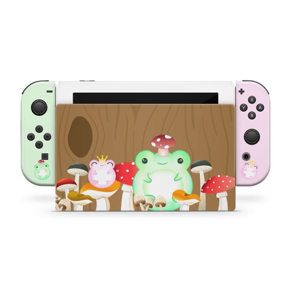 Full Set the Nintendo Switch Vinyl Skin Cute Mushroom Frog - Etsy