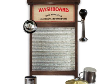 ビンテージウォッシュボード　楽器 職人技のウォッシュボード インストゥルアルテス 大型エコノミーライン