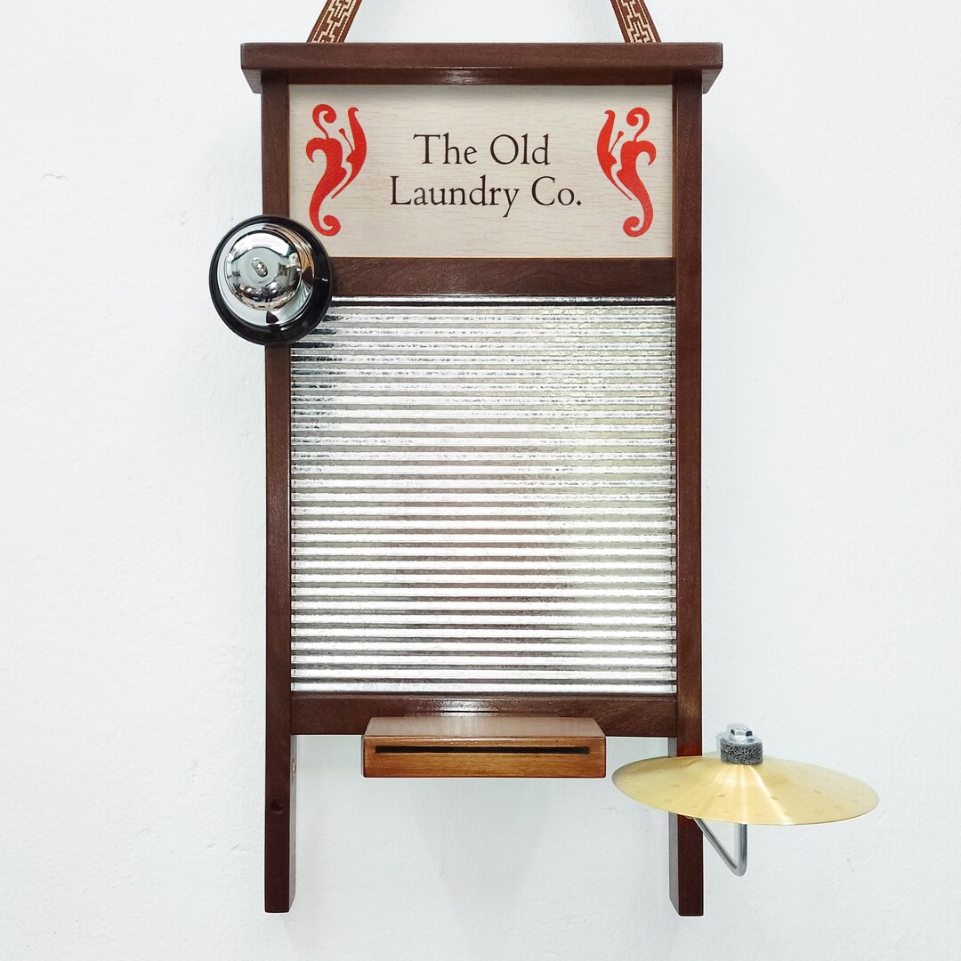 Washboard 3 Accessories Percussion Musical Instrument Artisanal Wood