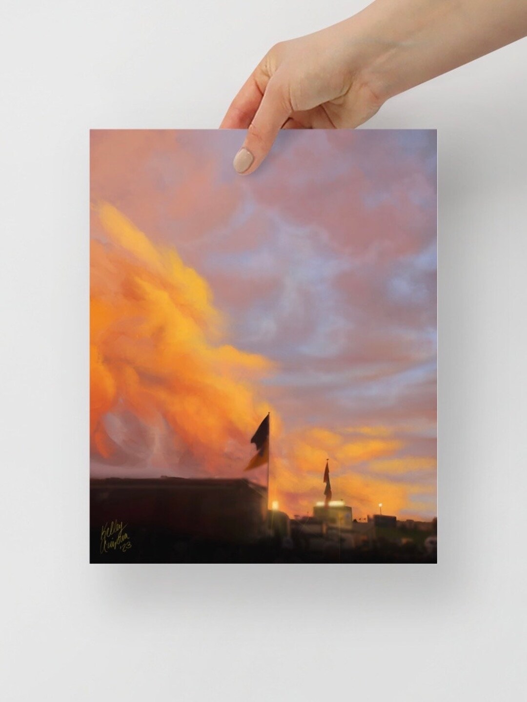 Milan Puskar Stadium Poster Small WVU Game Day Matte Art Print