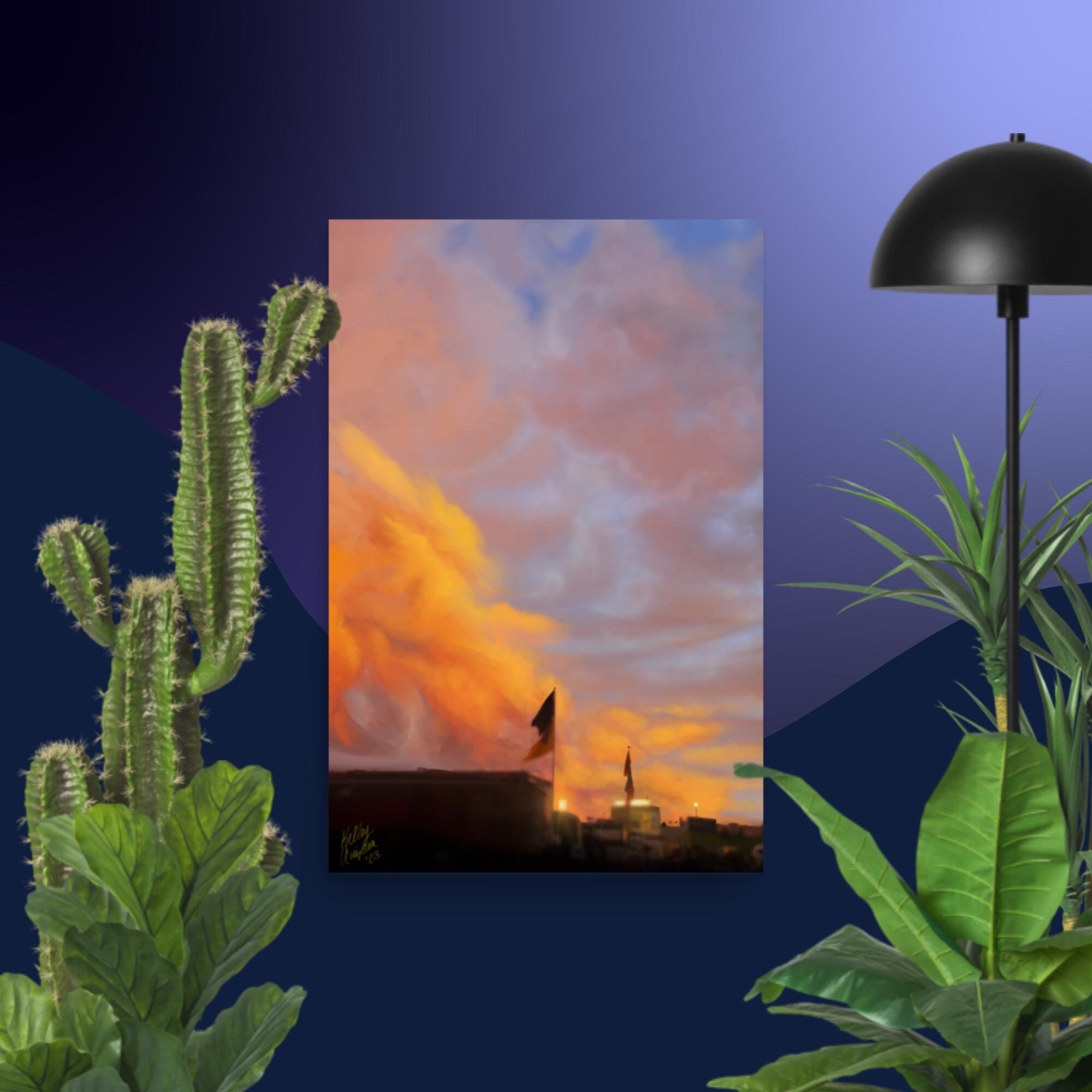 Milan Puskar Stadium Poster WVU Game Day Matte Art Print WV