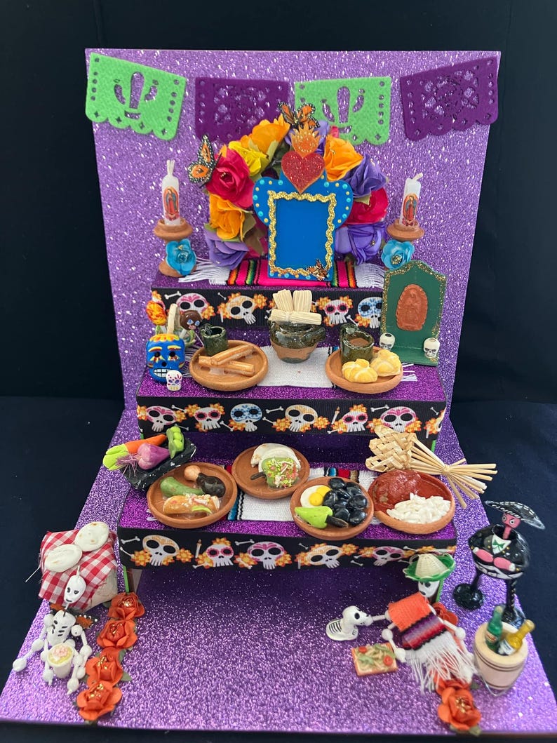 Mini Ofrenda Rug Día De Muertos Mini Altares Y Ofrendas - Etsy Israel