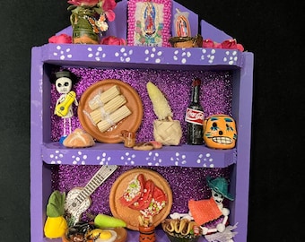 Altar de muertos miniatura