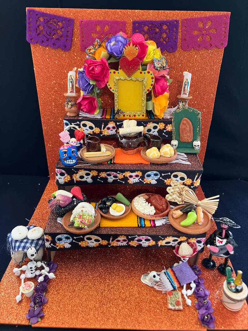 Mini Ofrenda Rug Día De Muertos Mini Altares Y Ofrendas - Etsy Israel