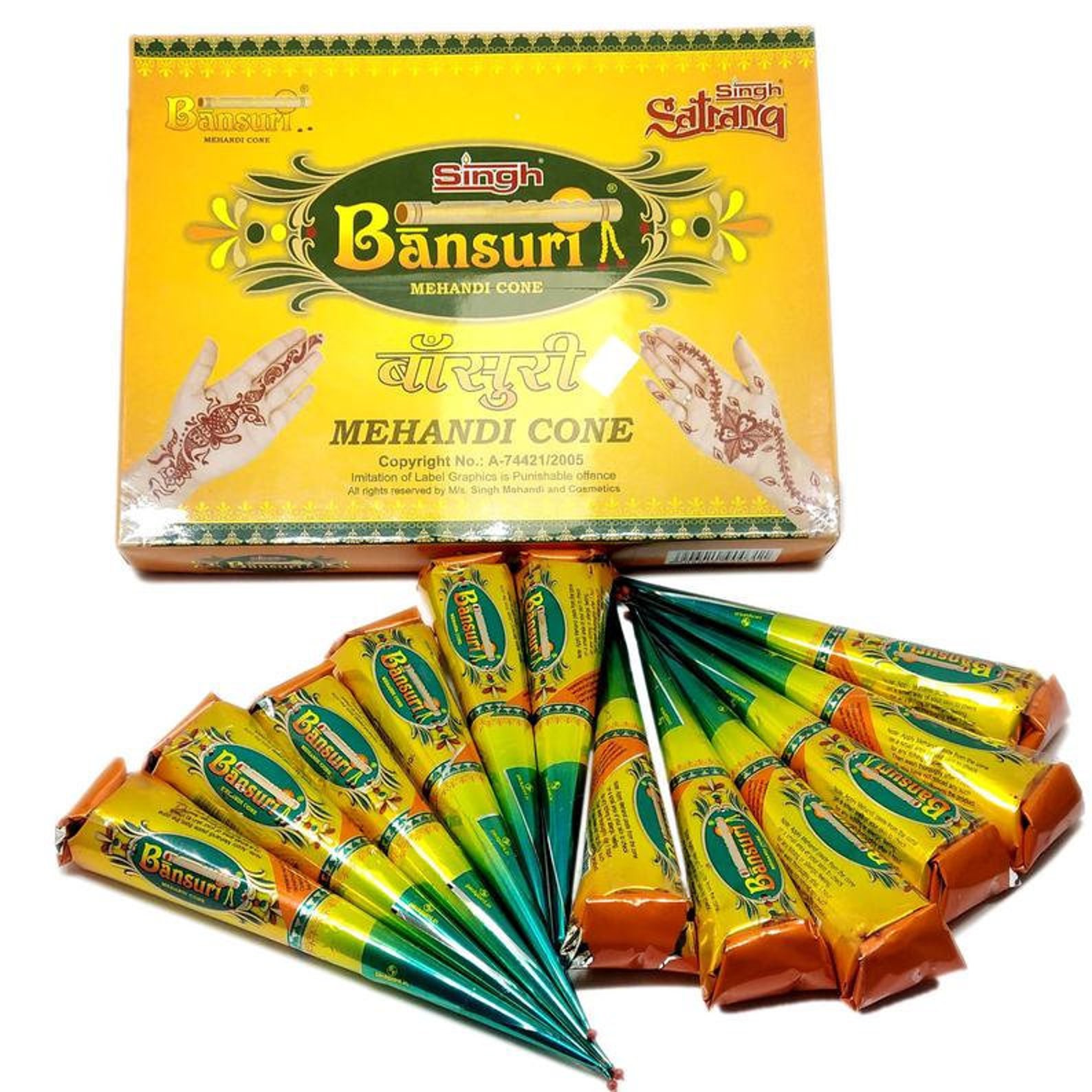 bansuri mehandi cone bansuri mehandi cone