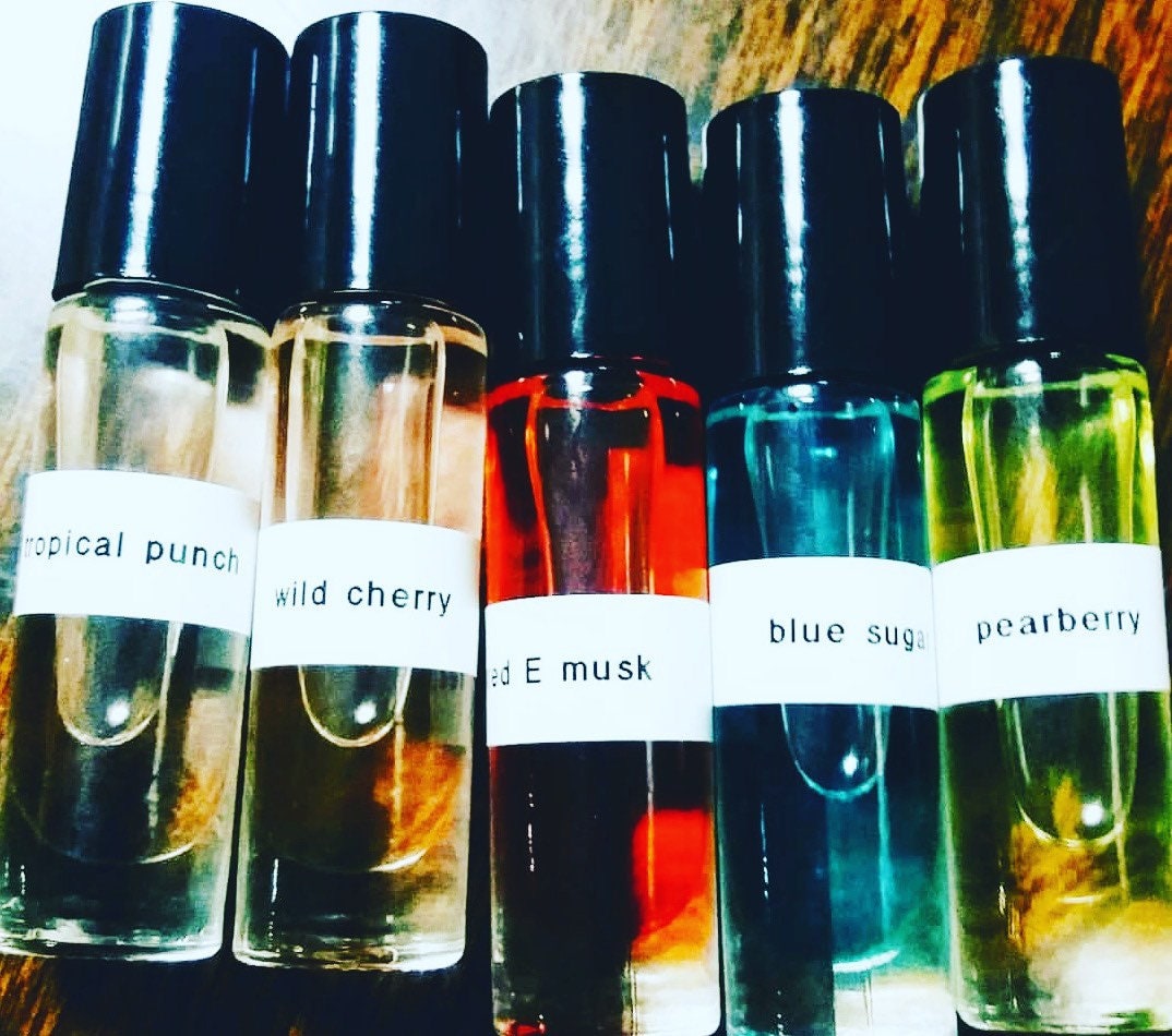 Fragrance Scented Body Oils 100% Choose any 3 Roll-on Bottles from list  below.