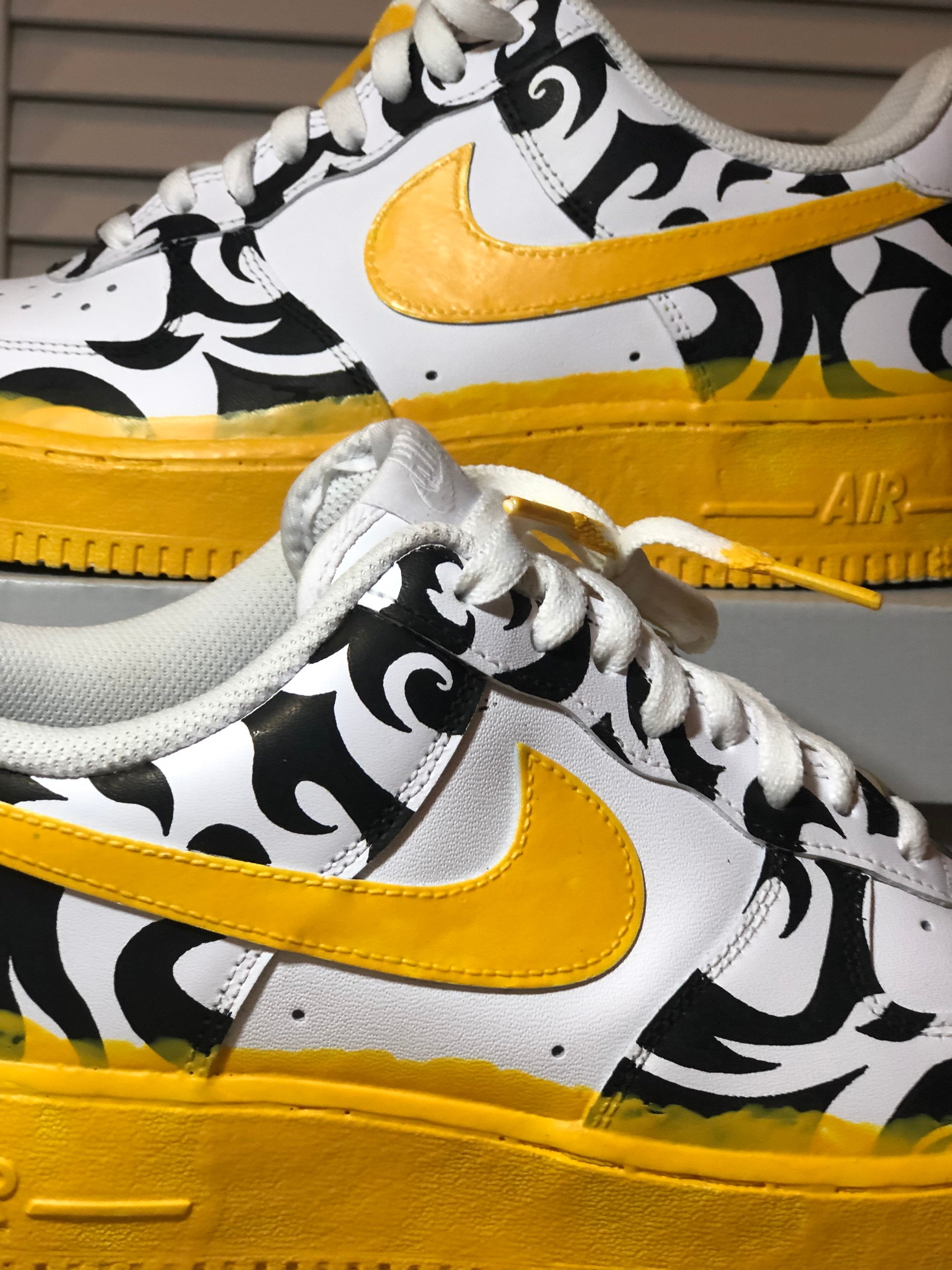 custom air force 1 yellow