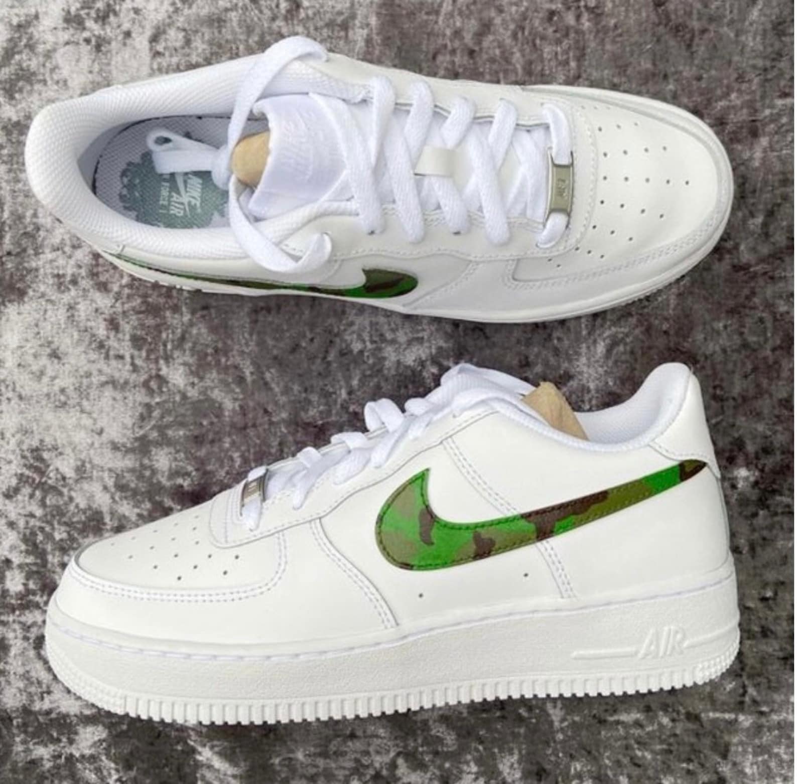 grey camo air force ones