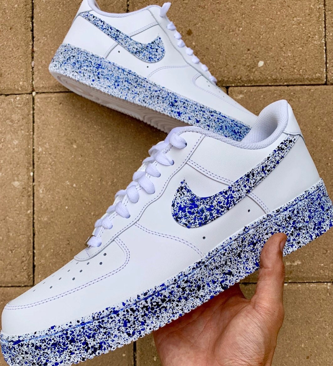 custom air force ones paint splatter