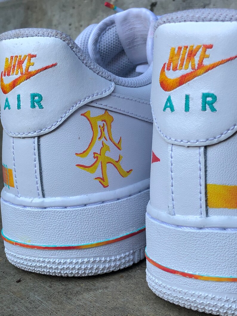 Custom Air Force 1 Solar Flare - Etsy