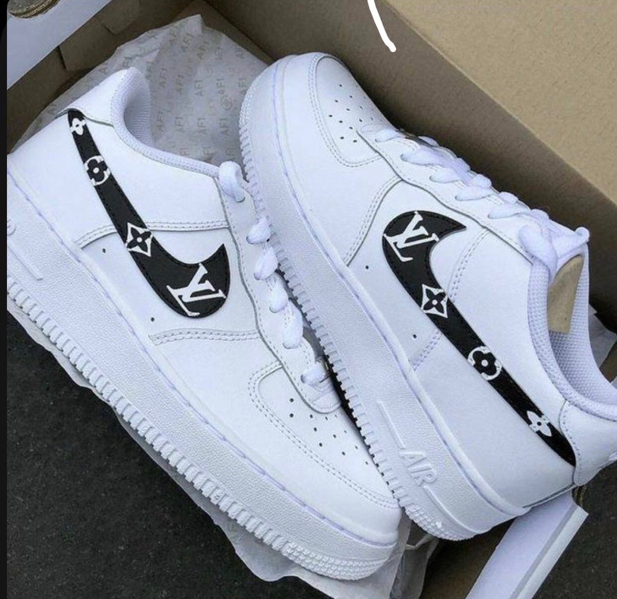 air force 1 black paint