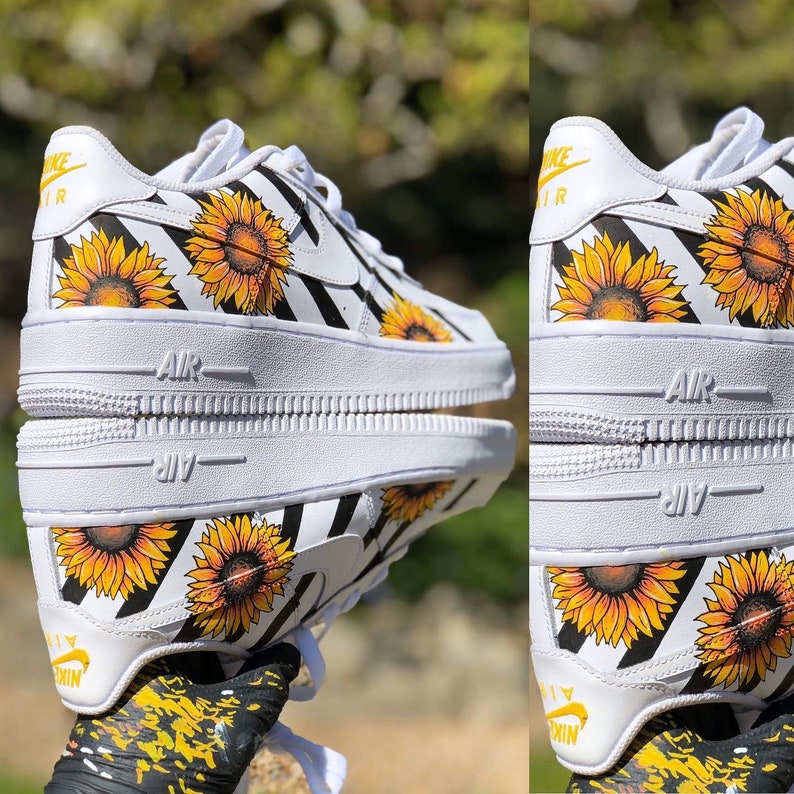 air force 1 custom sunflower