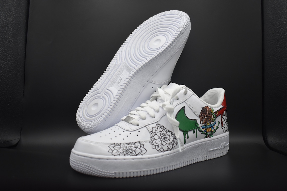 custom mexican flag af1