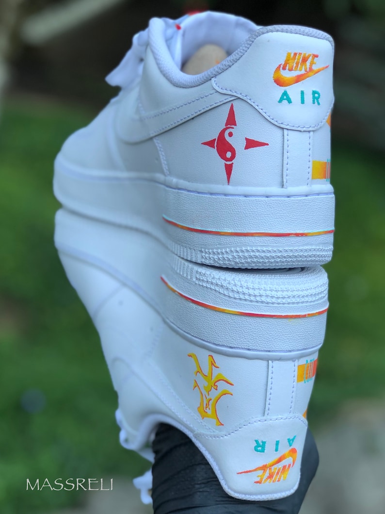 Custom Air Force 1 Solar Flare | Etsy