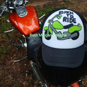 YOUTH Custom Hand Painted Trucker Hat - Patriotic Jesus Chickens Cow Personalized Sports Baseball Golf Football Dumptruck Motorcycle Tools