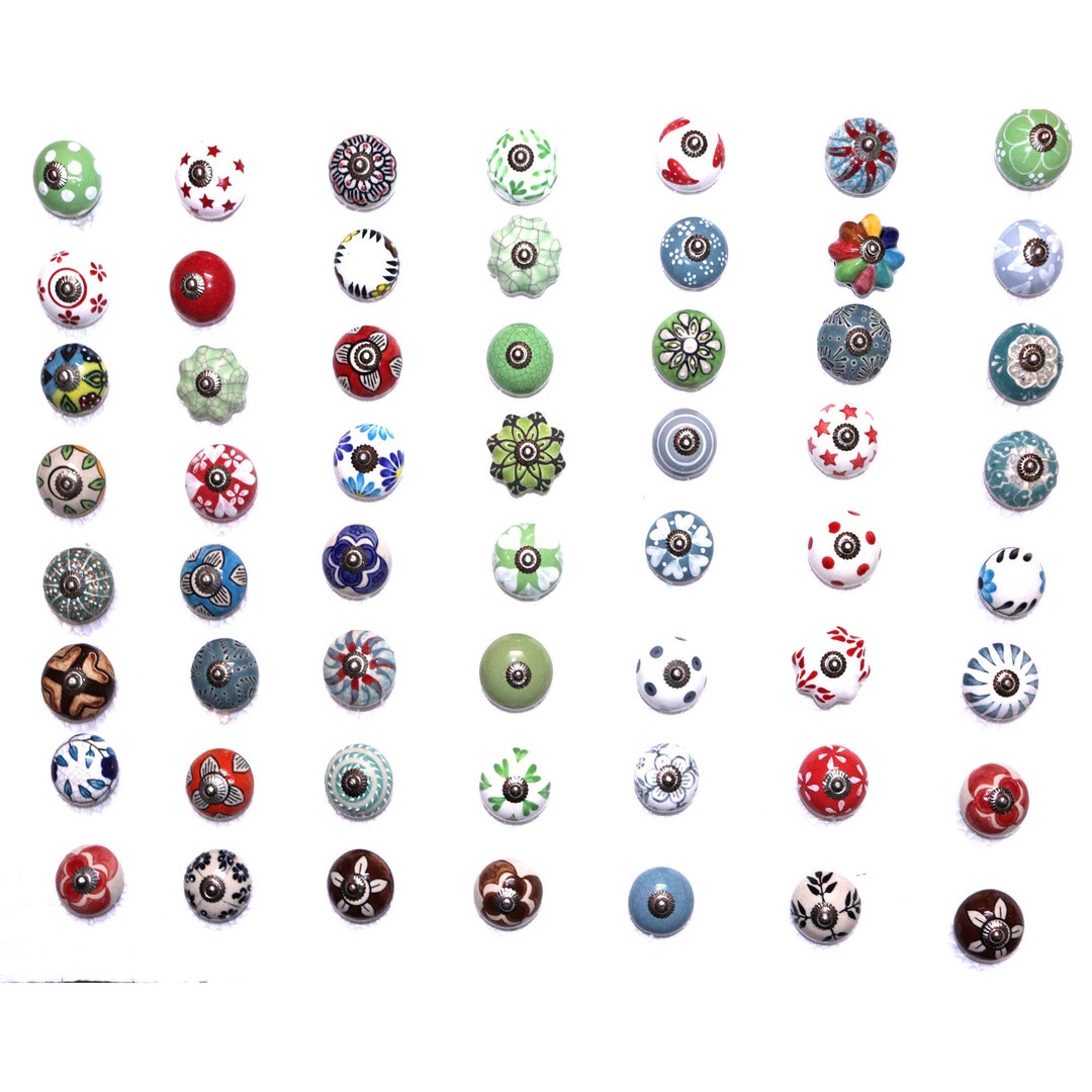 Ceramic Drawer Knobs or Knobs assorted Colours Etsy