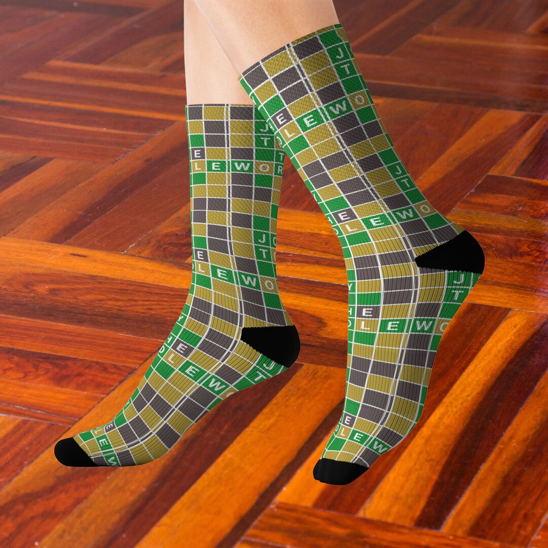 Wordle Word Socks Joy to the World Crossword Funny Christmas Gift Socks Wordle Word Socks Joy to the World Crossword Funny Christmas Gift Socks