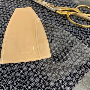6 Panel Welders Cap Pattern/Template DEEP/LOW - Acrylic Design - 1/4&quot; Seam Allowance