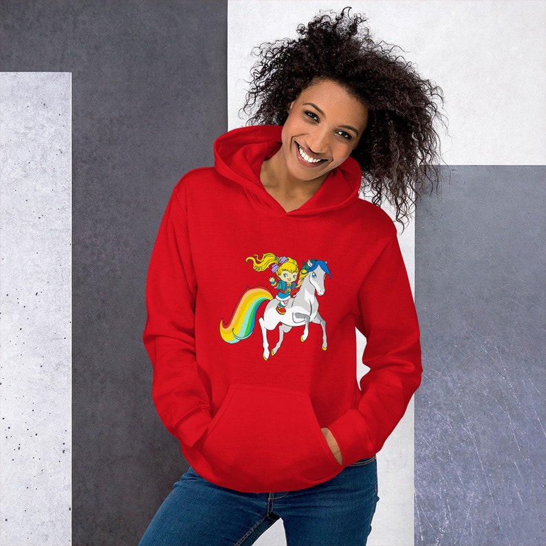 Rainbow Brite Hoodie Sweater Cute 80s Nostalgia Unisex Etsy