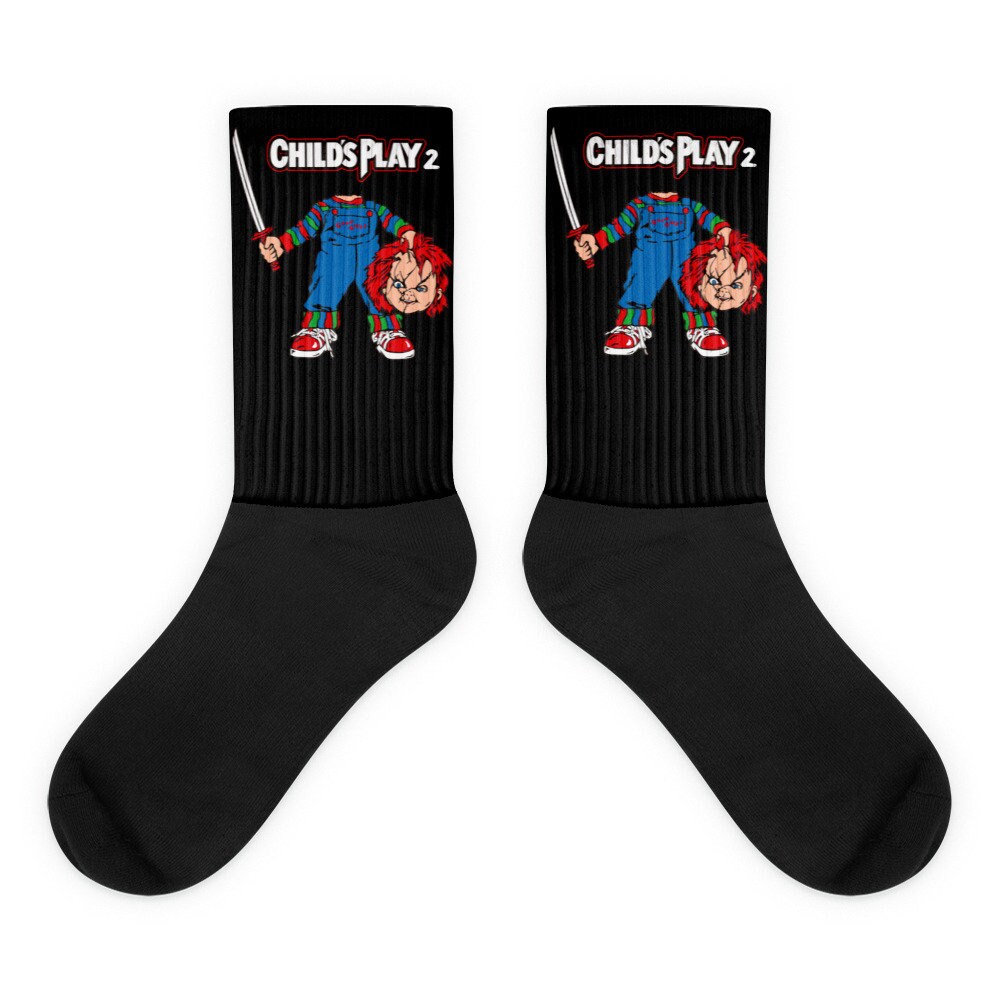Child's Play Cult Horror Movie Socks Chucky Doll Art Tube Etsy