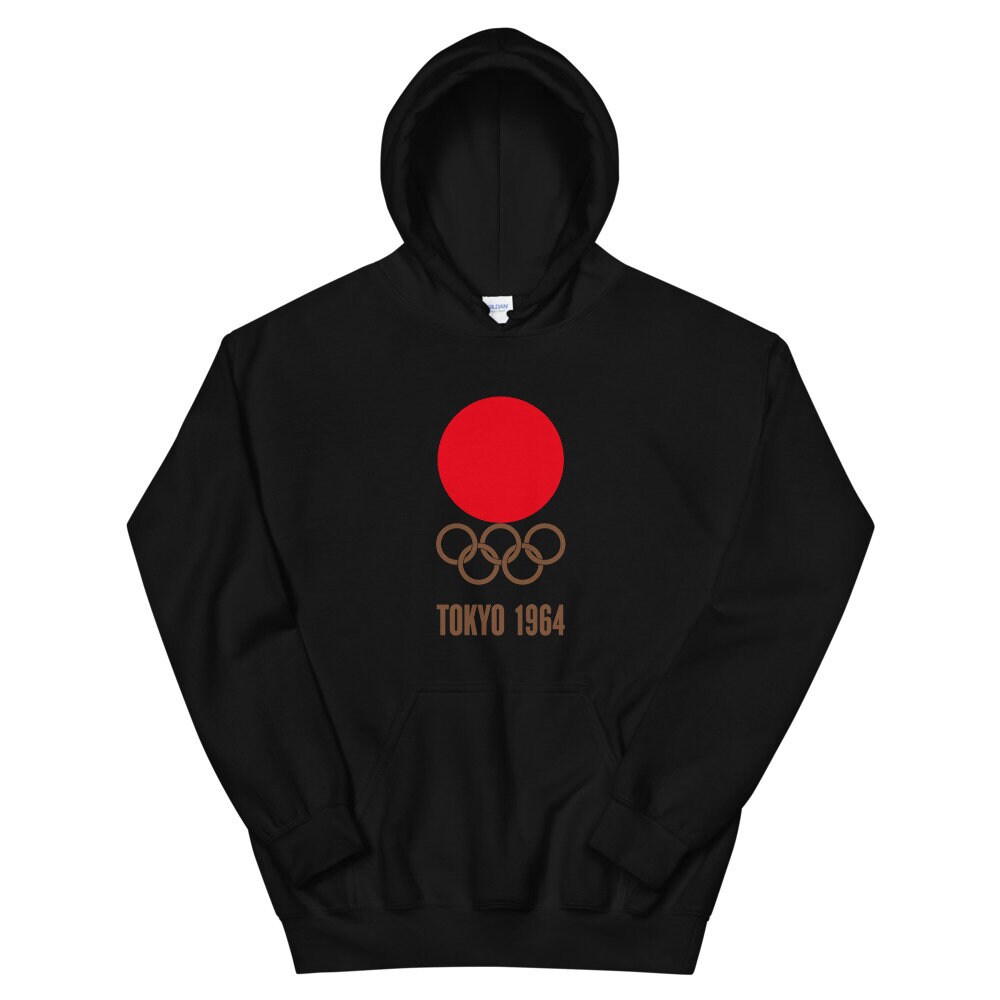 Tokyo 1964 Olympics Hoodie Sweater Vintage Sports Art Pullover Etsy