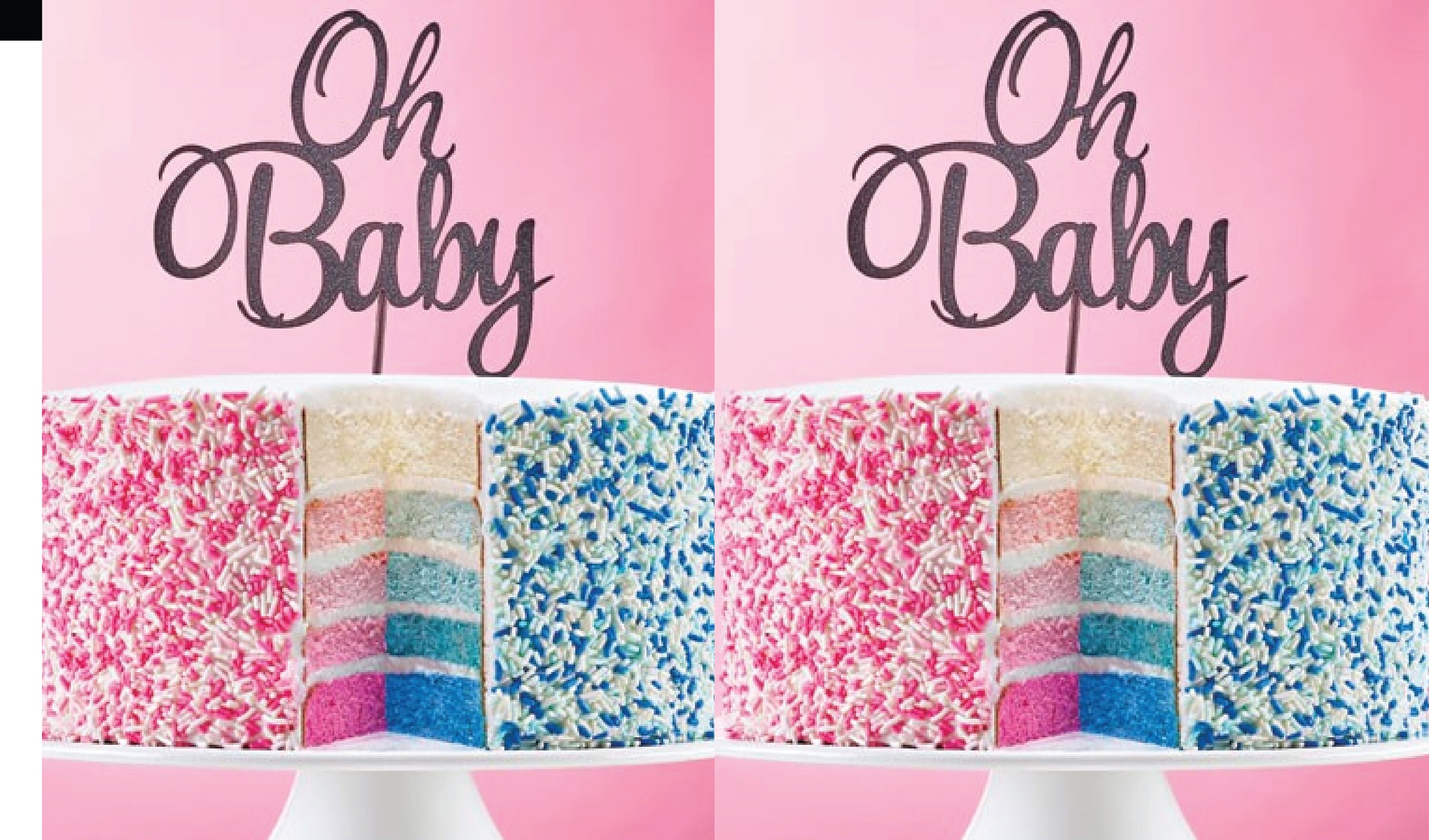 Oh Baby Gender Reveal Chip Bags Baby Party Favors Treat Bags Etsy