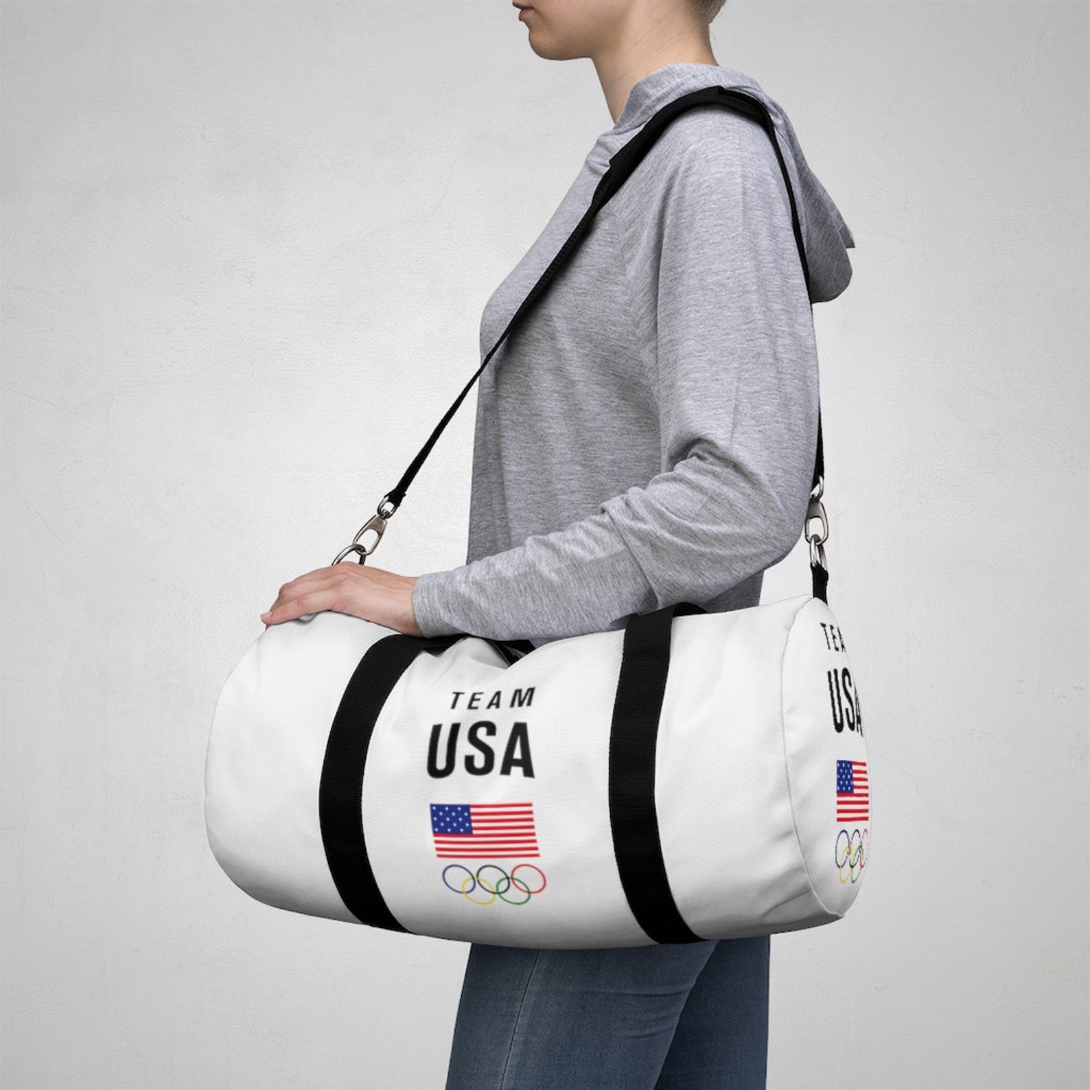 Team USA Duffle Bag US Olympics Logo Art Luggage Carry On / Etsy
