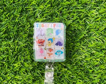 Inside Out Badge Reel: Nurse Gift, Acrylic Swivel Clip