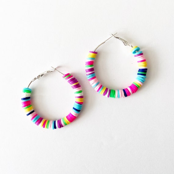 Heishi cheap bead earrings