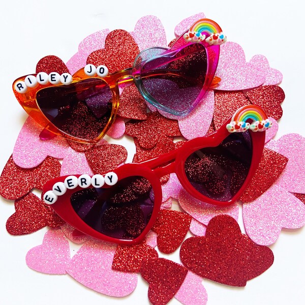 Heart Sunglasses Etsy