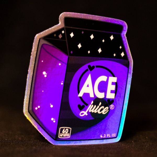 Ace Juice Holographic Sticker