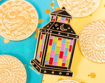 Rainbow Lantern of Pleasant Dreams Enamel Pin