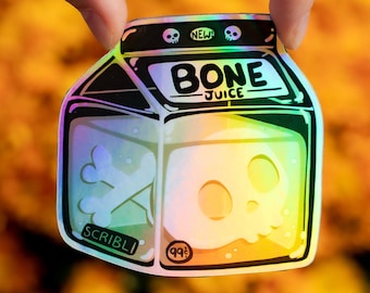 Bone Juice Box Adesivo olografico spettrale