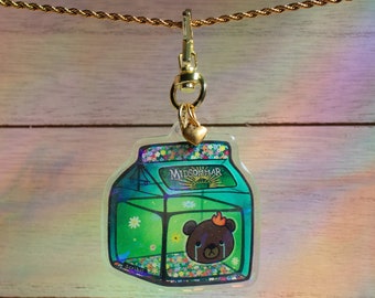 Portachiavi epossidico glitter olografico Midsommar Juice