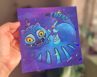 Stampa artistica olografica Derpy Boys 6x6"