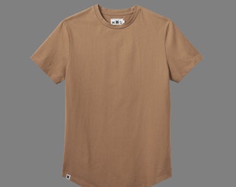 Men's Organic Hemp Curved Hem Athletic Short Sleeve  T-Shirt (S OR MED ONLY)