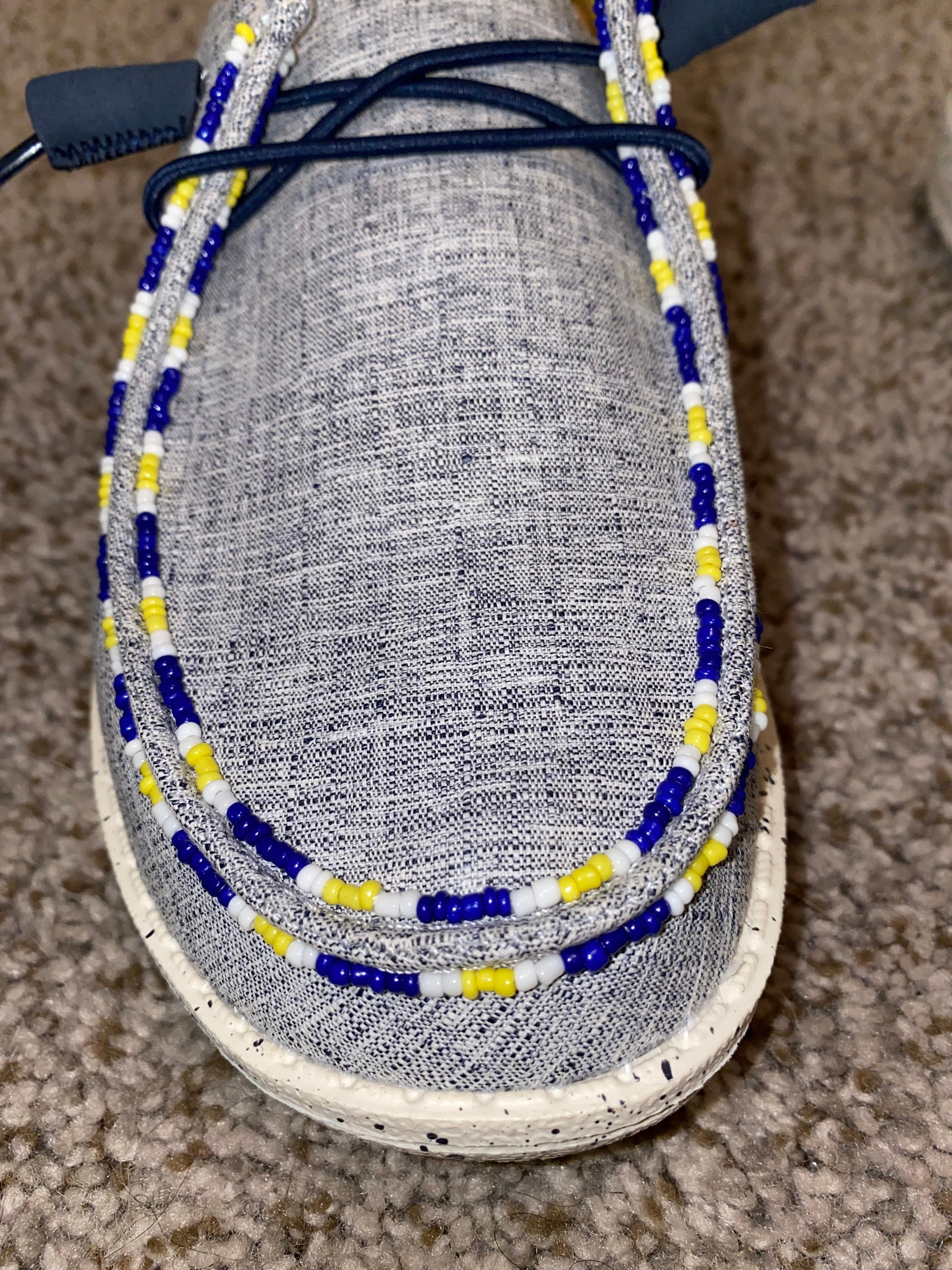 Beaded Hey Dudes COMPLETE CUSTOMIZATION Can Do Any Colors Etsy