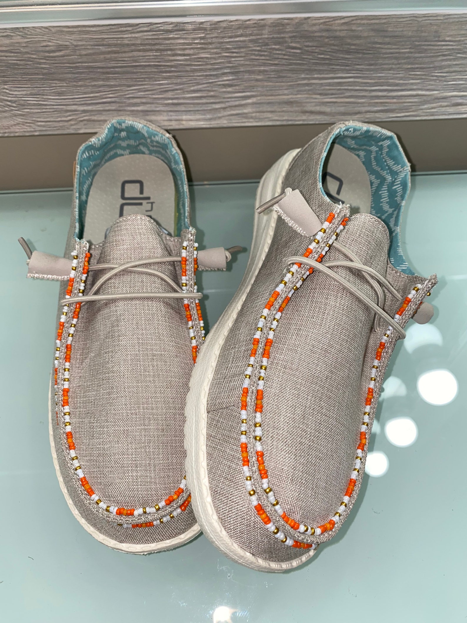 Beaded Hey Dudes COMPLETE CUSTOMIZATION can do any colors Etsy