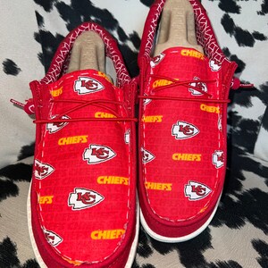 Kansas City Chiefs Hey Dudes KC Chiefs - Etsy