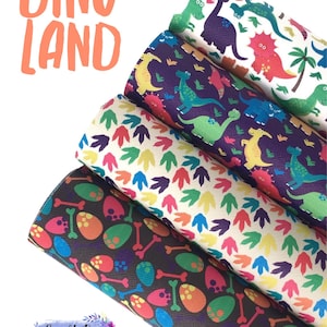 Dinosuar faux leather sheets, Dino, animal, girl, earring, bow material, diy bow supplies,