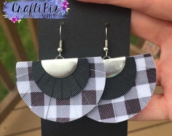 Multi Sized Fringed Fan Earring Die
