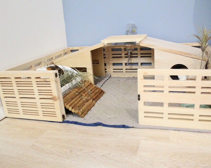 Premium Wooden Rabbit/guinea Pig Fence Enclosure Etsy