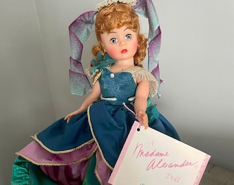 Madame Alexander 10" Portrettes: Little Mermaid Doll #1145 w/Stand, Original Box, &Wrist Tag Included