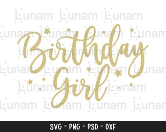 Download Birthday Girl Svg Etsy